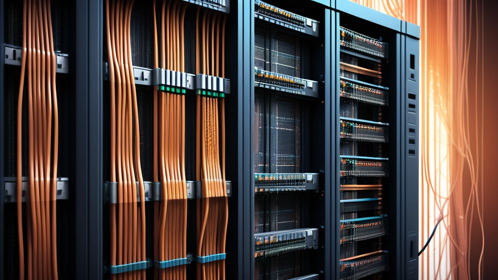 A detailed pencil sketch of a server rack with disconnected ethernet cables spilling out, one cable end frayed and exposing copper wires, set against a background of abstract digital data streams fading into shadow. No text, no logos.
