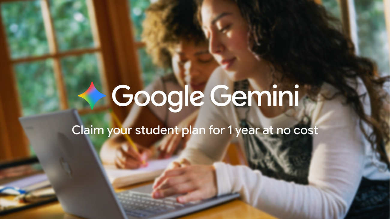 A watercolor illustration of a university desk scattered with textbooks, a glowing blue Gemini crystal orb hovering above, projecting a translucent 3‑D model of a molecule, with a notebook open to handwritten notes; the scene conveys a study environment enhanced by AI without any people, laptops, or cityscapes. No text, no logos.